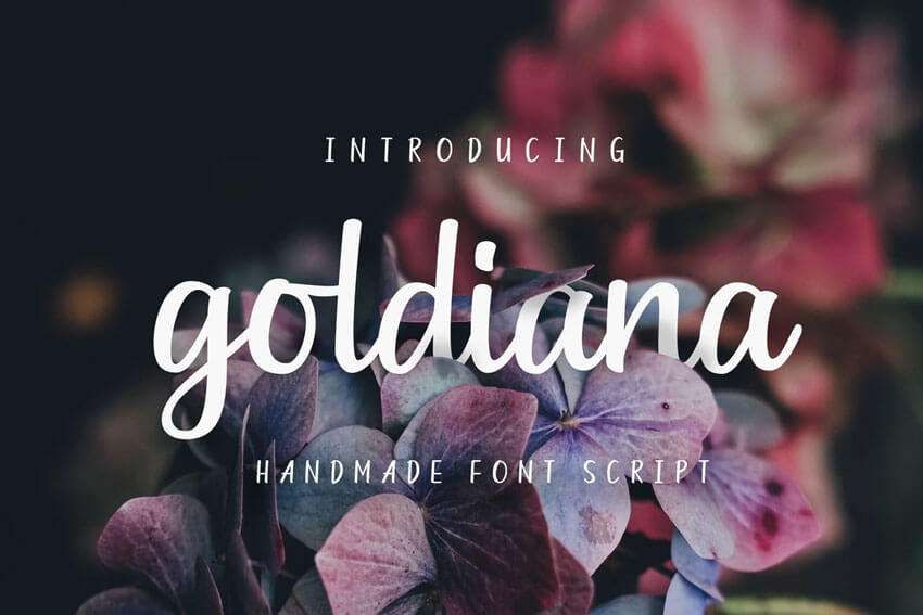 7 Free Font for Logo Monograms Goldiana-Hand-Made-Font-Script