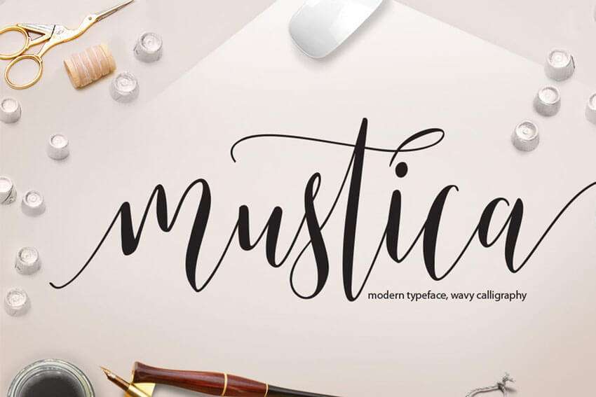 7 Free Font for Logo Monograms Mustica-Font-Modern-Typeface-Calligraphy