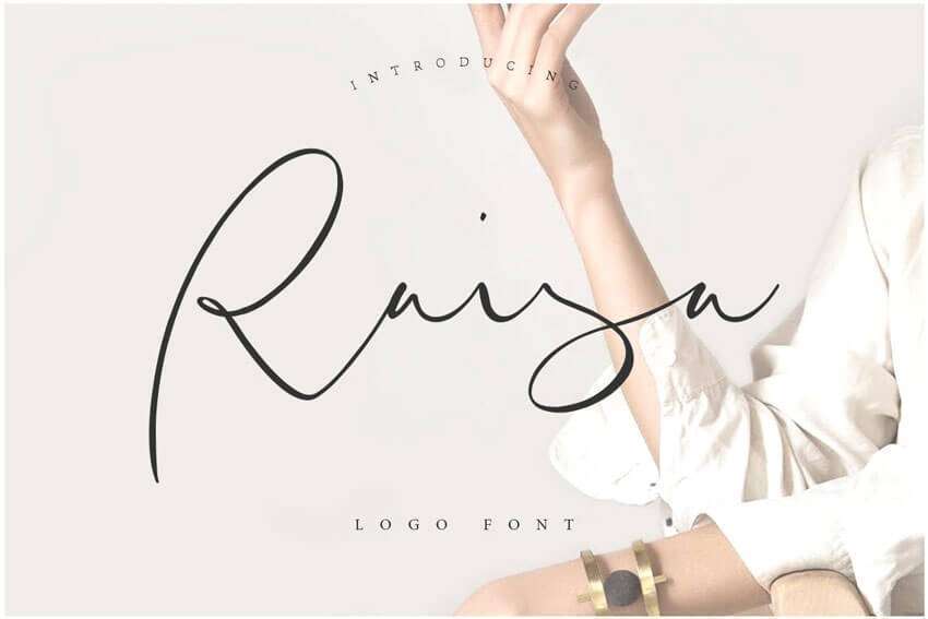7 Free Font for Logo Monograms Raisa-Logo-Font