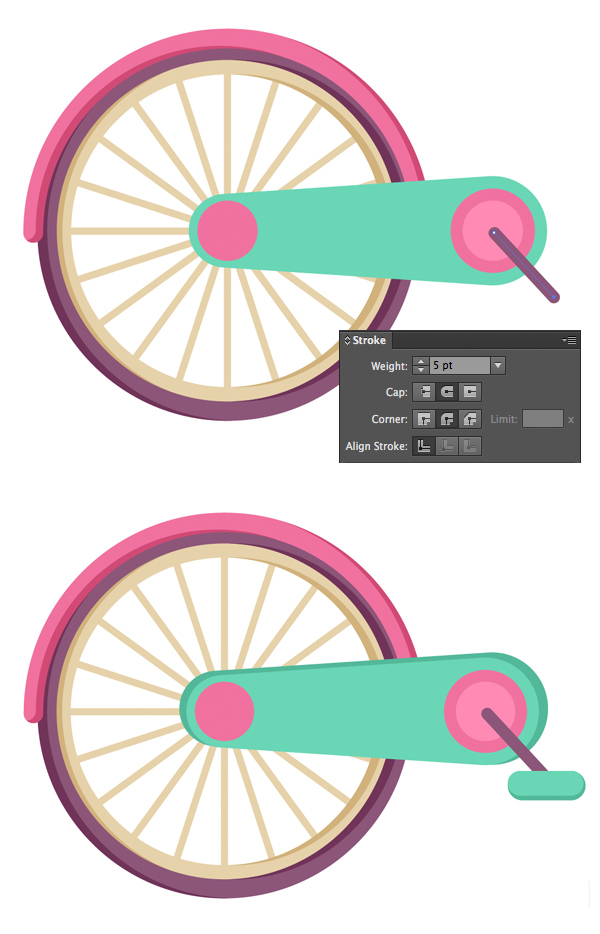 Tahap 10-flat-bicycle-wheels
