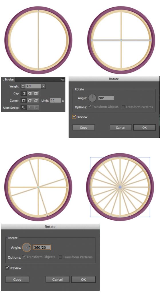 Tahap 5-flat-bicycle-wheels