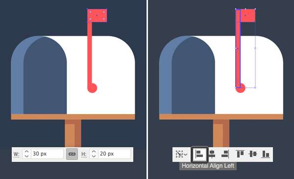Tutorial Icon Flat Design Kotak Surat di Adobe Illustrator 08