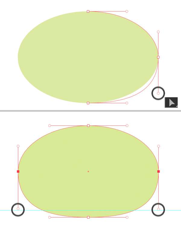 Membuat "Flat Design" Katak di Adobe Illustrator menggambar-character-flat-design-kodok-di-adobe-illustrator 2
