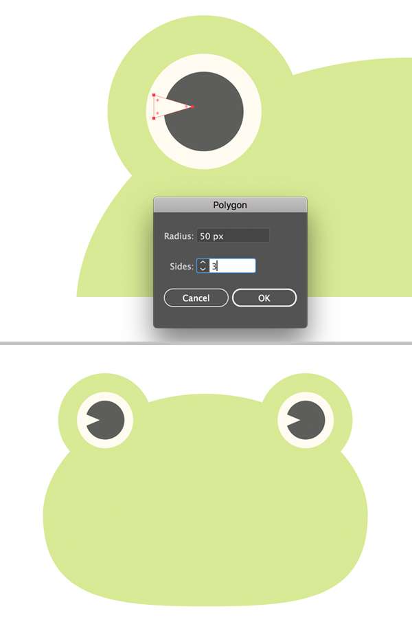 Membuat "Flat Design" Katak di Adobe Illustrator menggambar-character-flat-design-kodok-di-adobe-illustrator 6