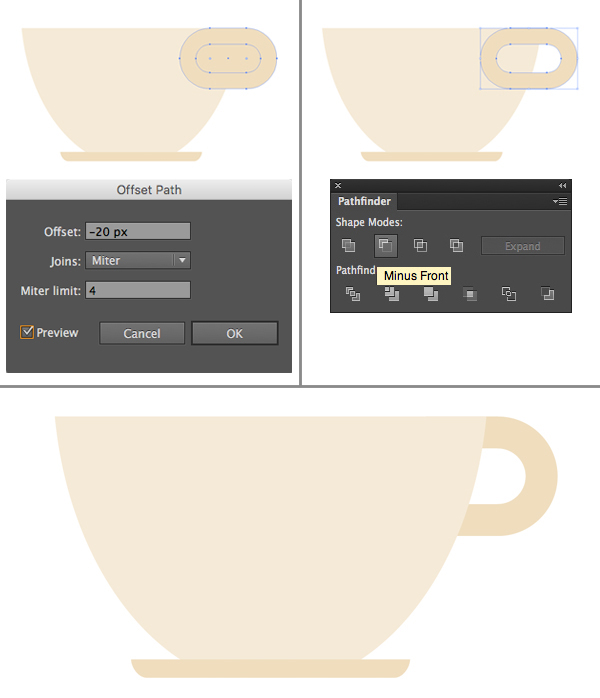 Membuat Flat Logo Green Tea di Adobe Illustrator step 4-green-tea-logo
