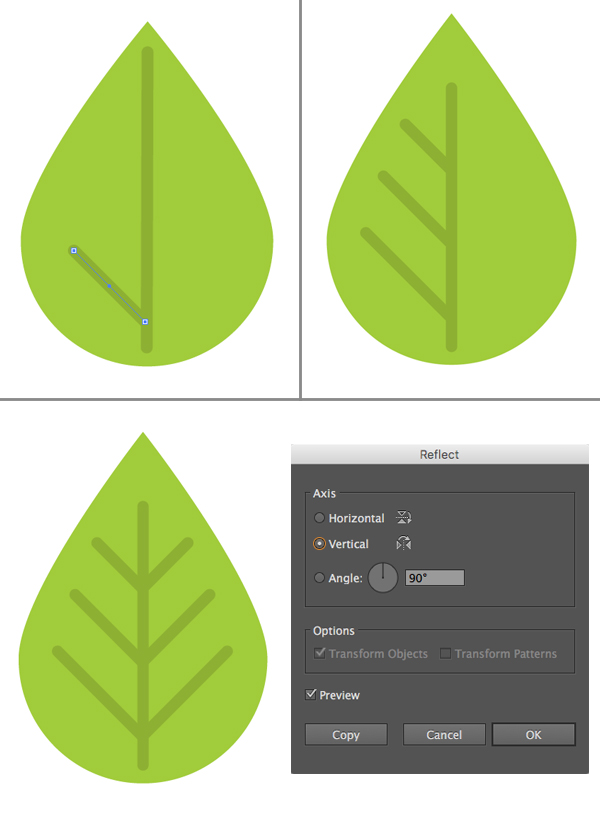 Membuat Flat Logo Green Tea di Adobe Illustrator step 8-green-tea-logo