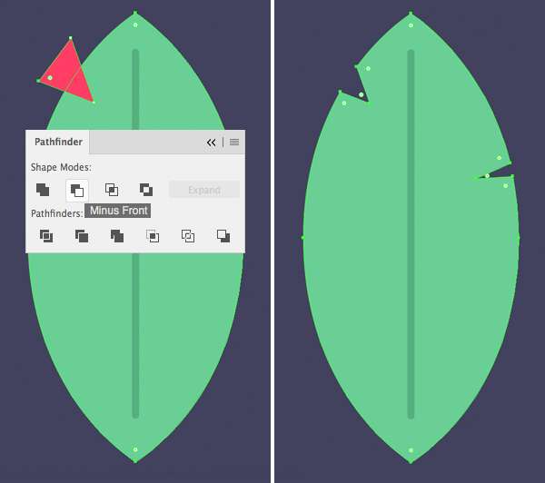 Tutorial Dasar "Flat Design" Daun di Illustrator CC Tutorial Membuat Daun Flat Design 03 di Adobe Illustrator CC