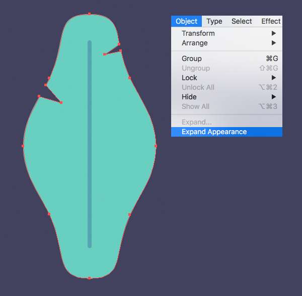 Tutorial Dasar "Flat Design" Daun di Illustrator CC Tutorial Membuat Daun Flat Design 05 di Adobe Illustrator CC