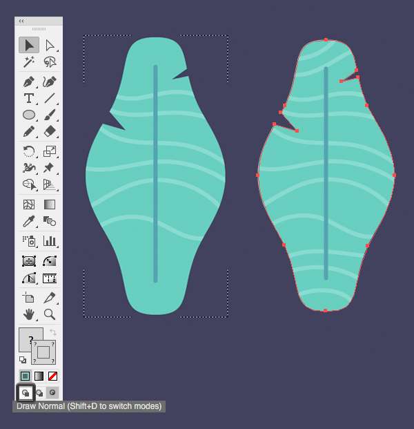 Tutorial Dasar "Flat Design" Daun di Illustrator CC Tutorial Membuat Daun Flat Design 07 di Adobe Illustrator CC