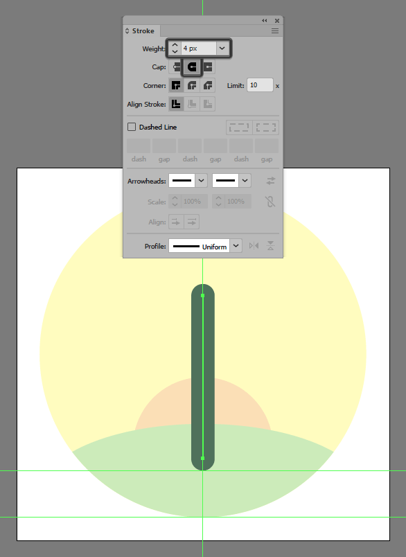 Tutorial Desain Ikon "Flat Design" di Adobe Illustrator Tutorial Membuat Ikon Flat Design Energi Alam di Adobe Illustrator 06