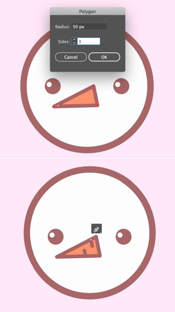 Tutorial Desain Karakter Snowman di Illustrator CC Tutorial Membuat Ikon Karakter Snowman di Adobe Illustrator 06