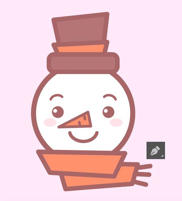 Tutorial Desain Karakter Snowman di Illustrator CC Tutorial Membuat Ikon Karakter Snowman di Adobe Illustrator 12