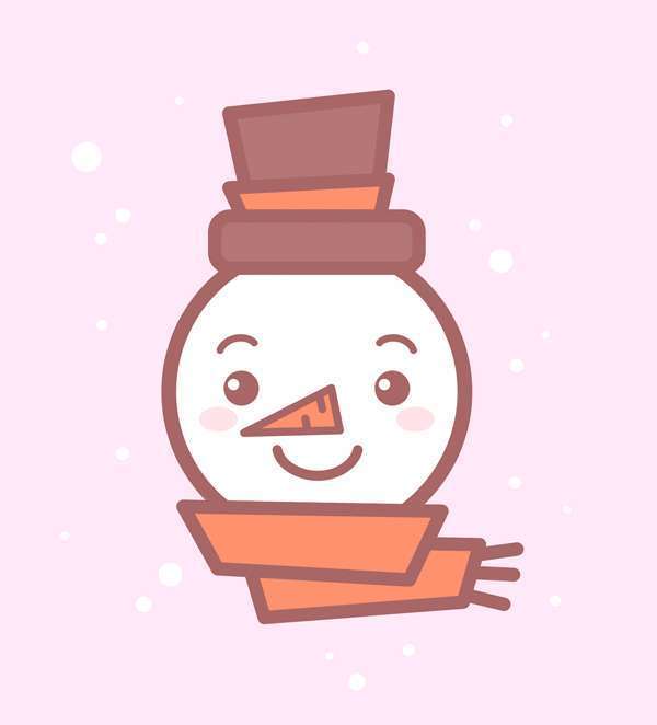 Tutorial Desain Karakter Snowman di Illustrator CC Tutorial Membuat Ikon Karakter Snowman di Adobe Illustrator 13