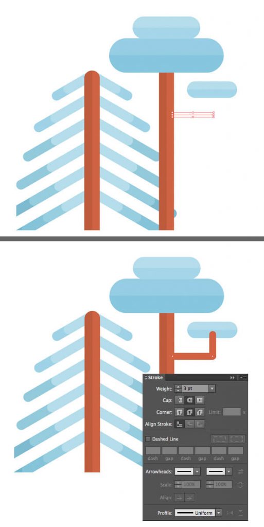 Tutorial Flat Design Musim Dingin di Illustrator CC Tutorial Membuat Flat Design Musim Dingin di Adobe Illustrator CC 09