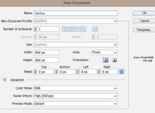 Tutorial Membuat Karakter Kaktus Lucu di Adobe Illustrator CC 01