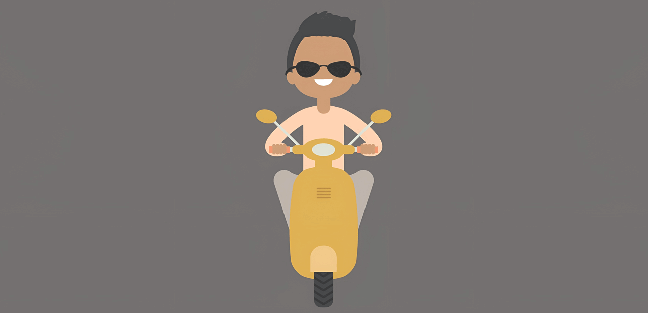 Tutorial Flat Design Yuk Naik Scooter di Illustrator CC